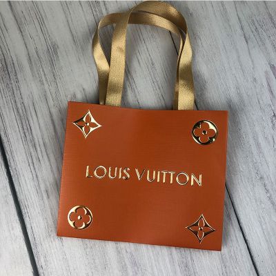 路易威登lv耳环戒指项链手链通用小方盒驴家包装盒精美首饰盒手提袋