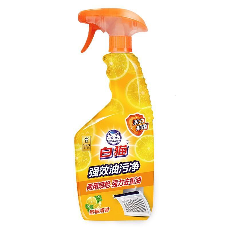 白猫强效油污净500g厨房油烟机煤气灶去油污