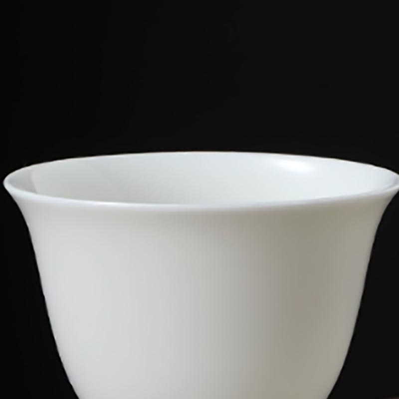羊脂玉茶杯响杯 长5.7*高4.3cm 容量50ml(10个装)高清大图