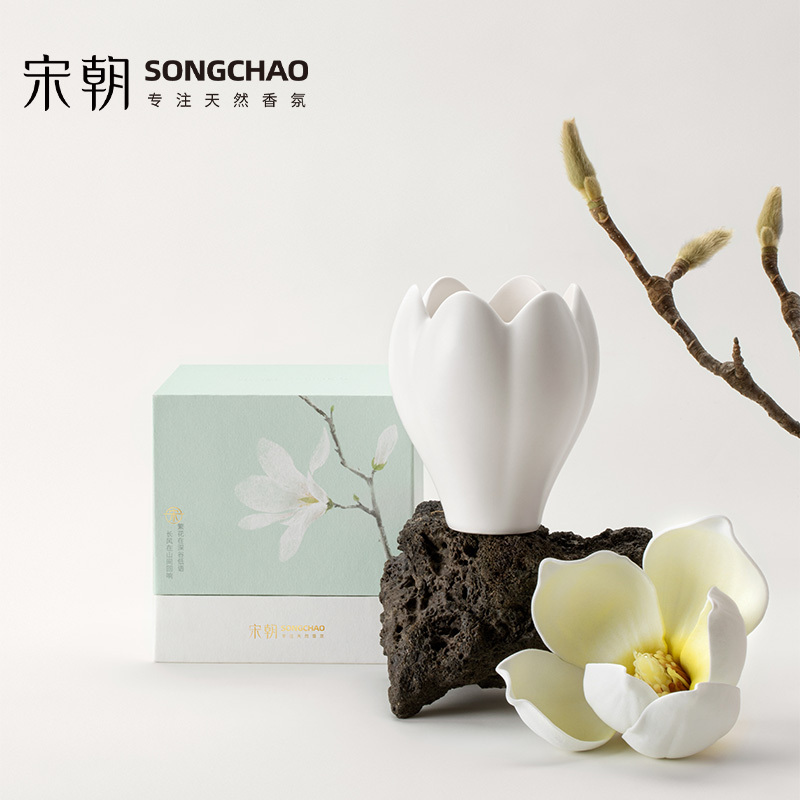 宋朝 玉兰杯 香薰蜡烛110g落雪听梅