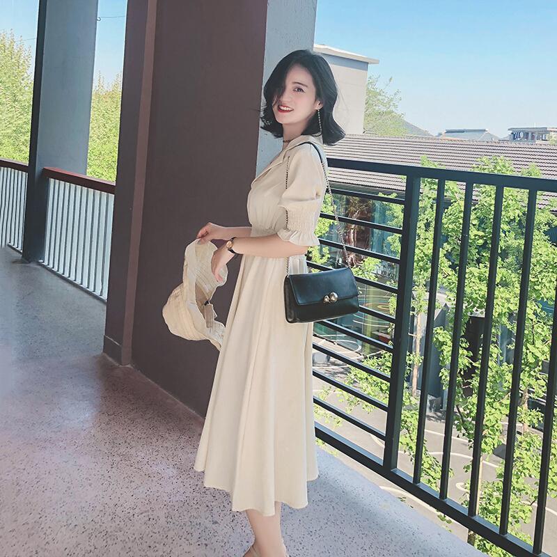 大码女装夏2018微胖mm减龄遮肚子藏肉200斤仙女连衣裙