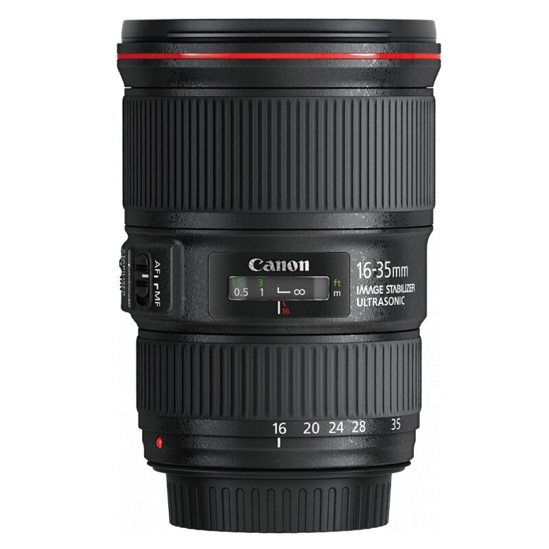 佳能(Canon)EF 16-35mm f/4L IS USM+滤镜组 佳能卡口 77mm口径 红圈广角变焦镜头
