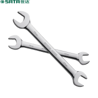 世达 SATA 41205 全抛光双开口扳手 两用扳手 双头呆扳手 12*14mm
