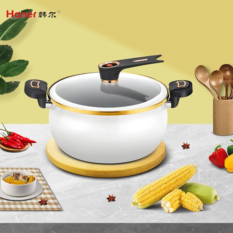 Haner 韩尔-奈斯特麦饭石晶瓷炒锅HR-TJ32高清大图