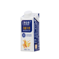 （4月产）蒙牛特仑苏谷粒牛奶全脂调制乳康美笑脸包250ml×10包（礼盒装）