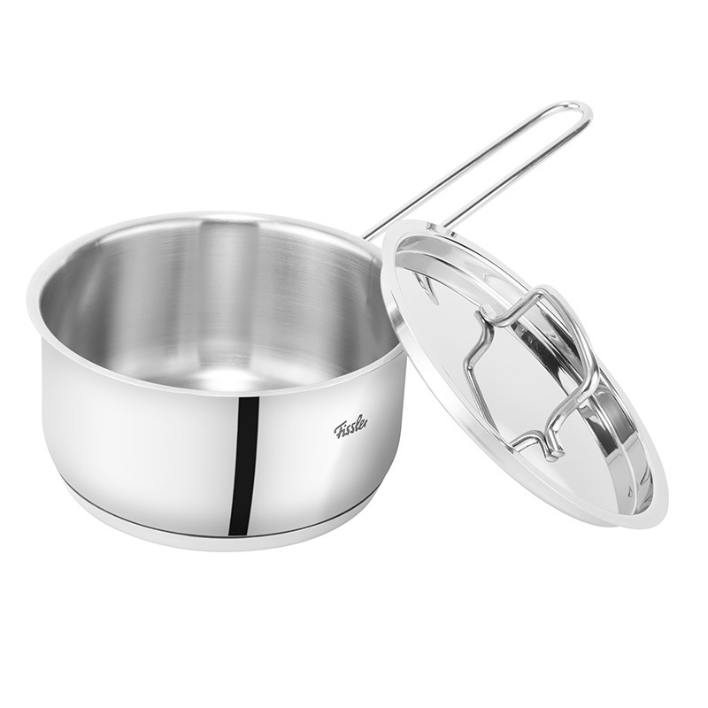 德国菲仕乐/Fissler 三件组套装带钢盖 礼品套锅 不锈钢奶锅煮锅炖锅煎锅 多用途304不锈钢燃气灶电陶炉电磁炉通用