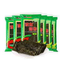 【10包】波力海苔片原味海苔脆片零食苏宁宜品健康小吃 即食调味紫菜 1.5g*10包