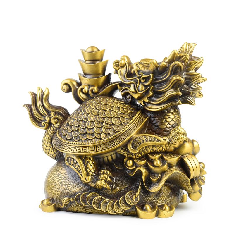 美帮汇铜龙龟摆件 日进斗金龙头龟家居客厅装饰品高清大图