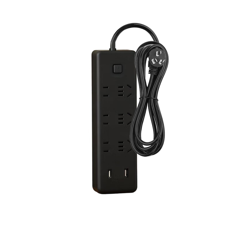 淘行者 TXZ-XP40S 6插位+2USB口3米接线板(计价单位:个)黑色