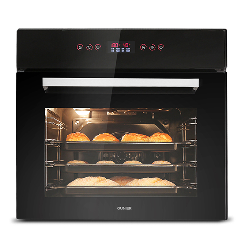 欧尼尔(OUNIER)DS600A镶内嵌入式电烤箱烘焙机多功能家商用70L大容量全自动智能一体触控式电脑式内嵌烘焙电烤箱