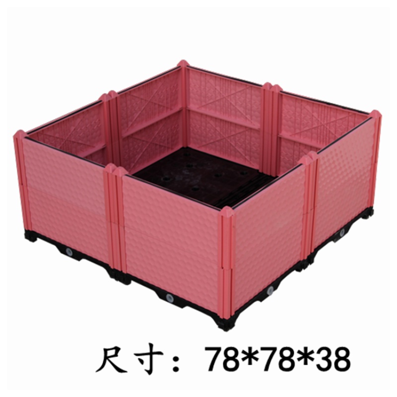 美帮汇粉色阳台蔬菜种植箱楼顶长方形种菜盆家用塑料花盆室外种花加厚高清大图