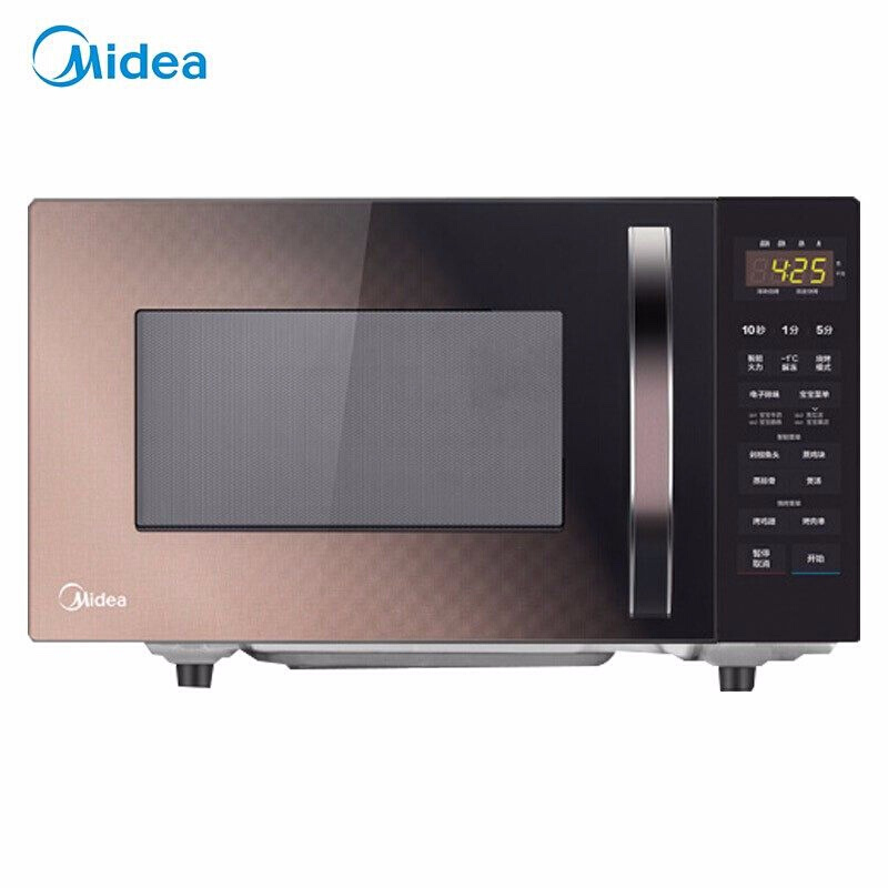 美的（Midea）智能湿度感应微波炉咖金渐变面板 变频 光波微波炉 M3-239E款