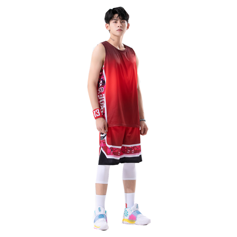 信柏合夏季小清新篮球服套装男比赛训练运动背心篮球衣队服Y-AL213