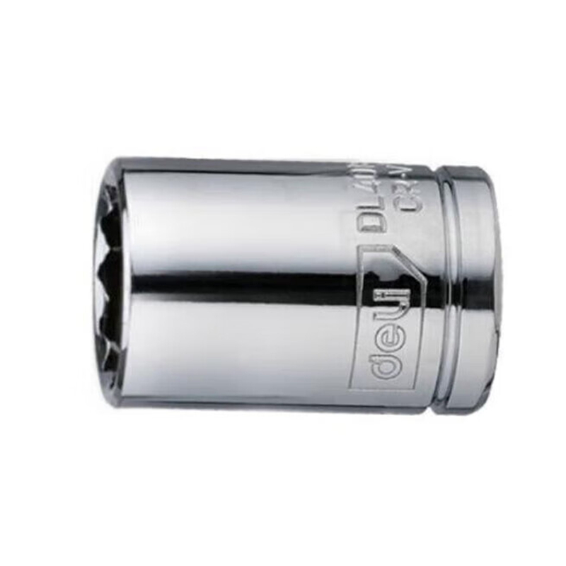 得力(终保)12.5mm系列十二角套筒(银)12mm[DL4012-12]高清大图