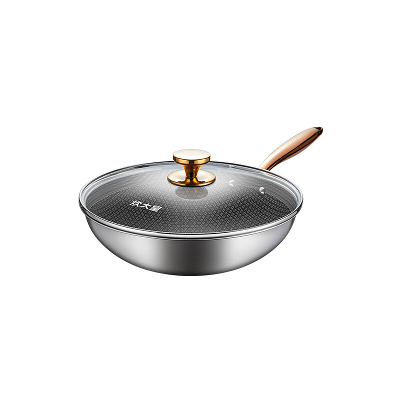 炊大皇(COOKER KING)彩金蜂窝炒锅30cm CG30CJ