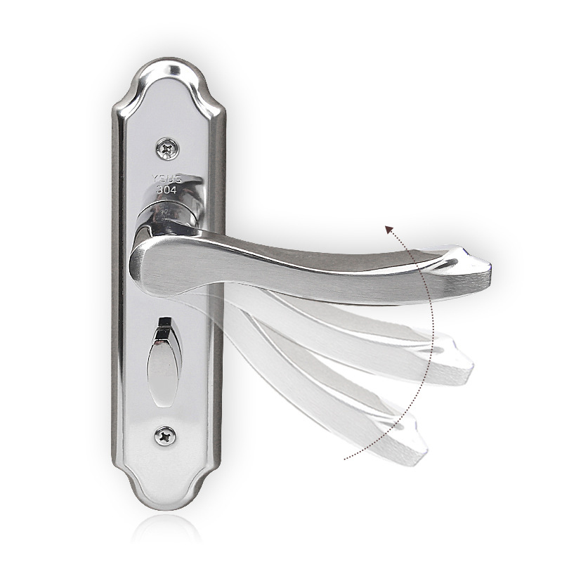 围达 室内门锁(无锁体) 孔距125mm锁舌40mm 把高清大图