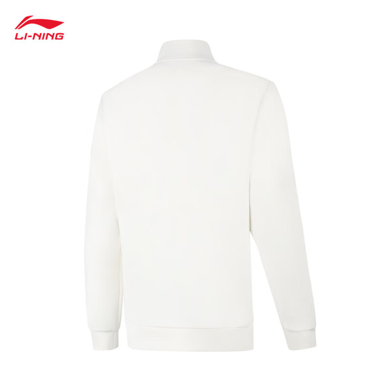 李宁(LI-NING) 女款2024开衫无帽卫衣AWDUA80-2 乳白色 XS-3XL(码数备注)