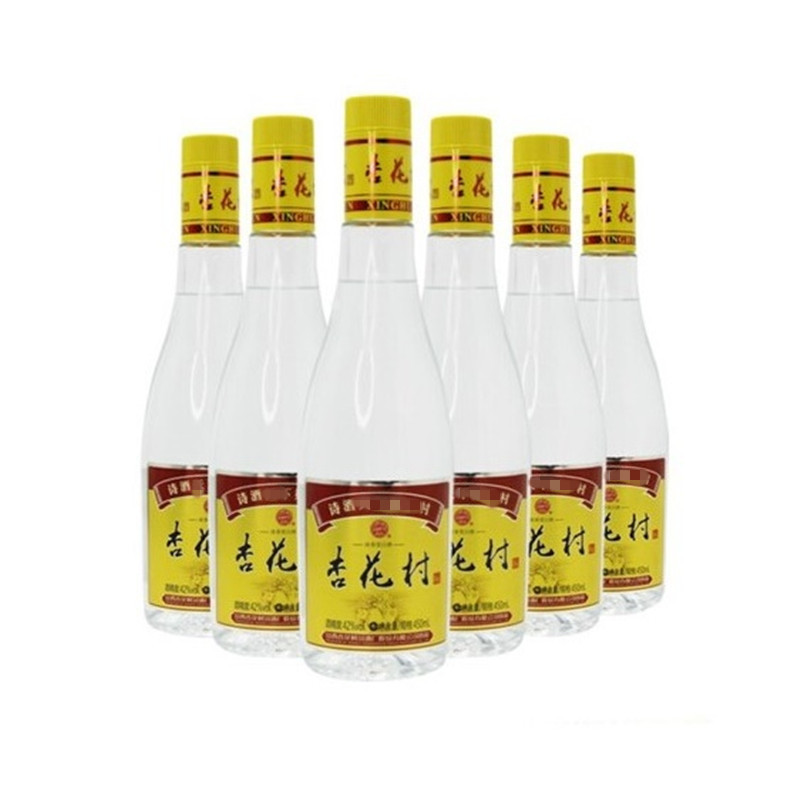 山西杏花村汾酒42度黄盖玻汾 450ml*6瓶清香型白酒高清大图