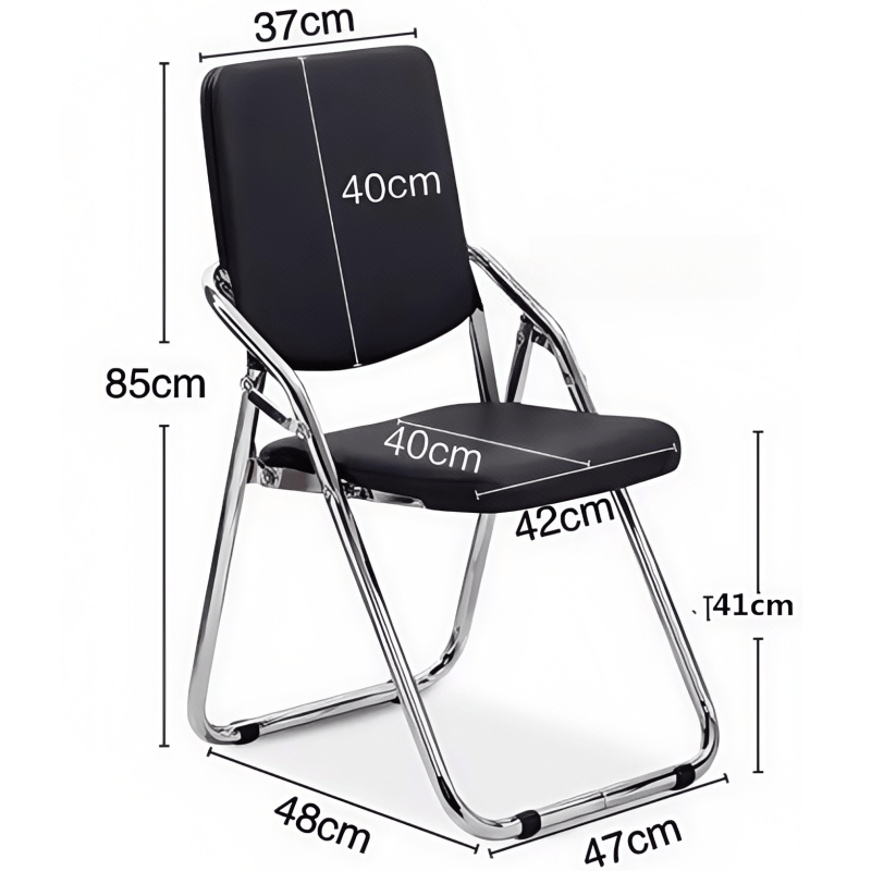 鑫木樽培训椅黑色把高清大图