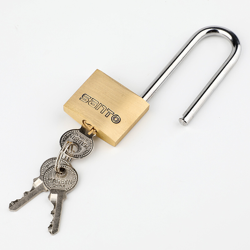 赛拓santo砂光长梁铜挂锁宿舍家用门锁防盗窗锁水电表箱锁抽屉旅行