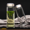 希诺 XN-6052 单层玻璃杯 420ml 加厚带盖透明家用水杯 (单位:个)