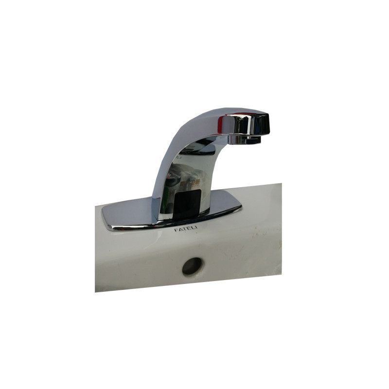 南方卫通 感应式水龙头智能全自动出水 单冷两件套(直流电池)不带进水管 铜体/塑钢体2302 套(塑钢体NF-134)高清大图