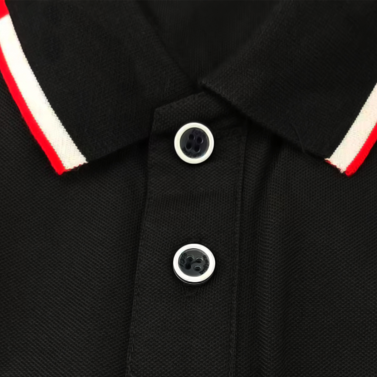 鸽护 短袖POLO定制 2108k-黑色 件高清大图