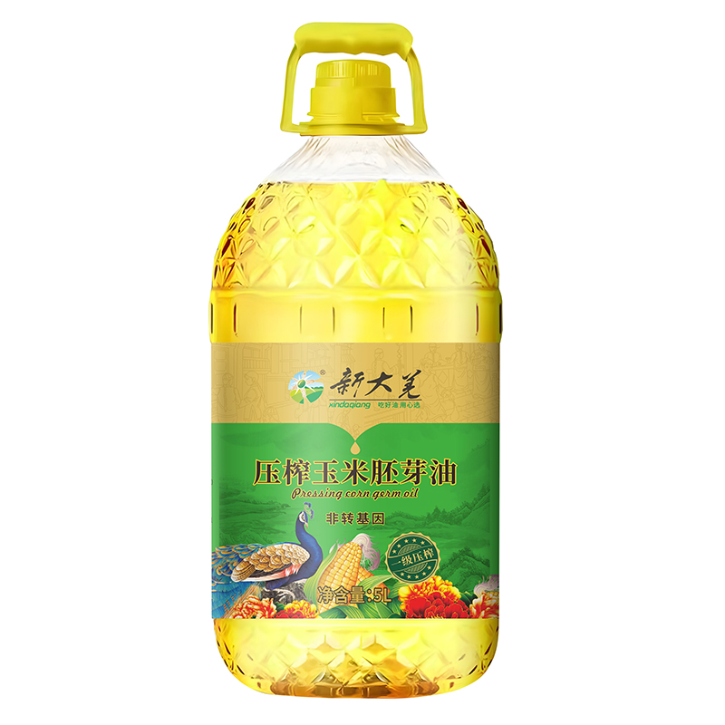新大羌(XINDAQIANG) 一级压榨玉米胚芽油5L