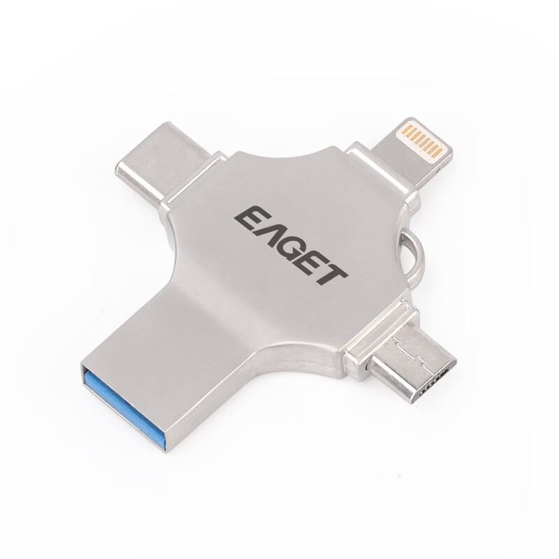 忆捷(EAGET) CF12 苹果安卓type-c四合一U盘手机电脑两用优盘 128G高清大图