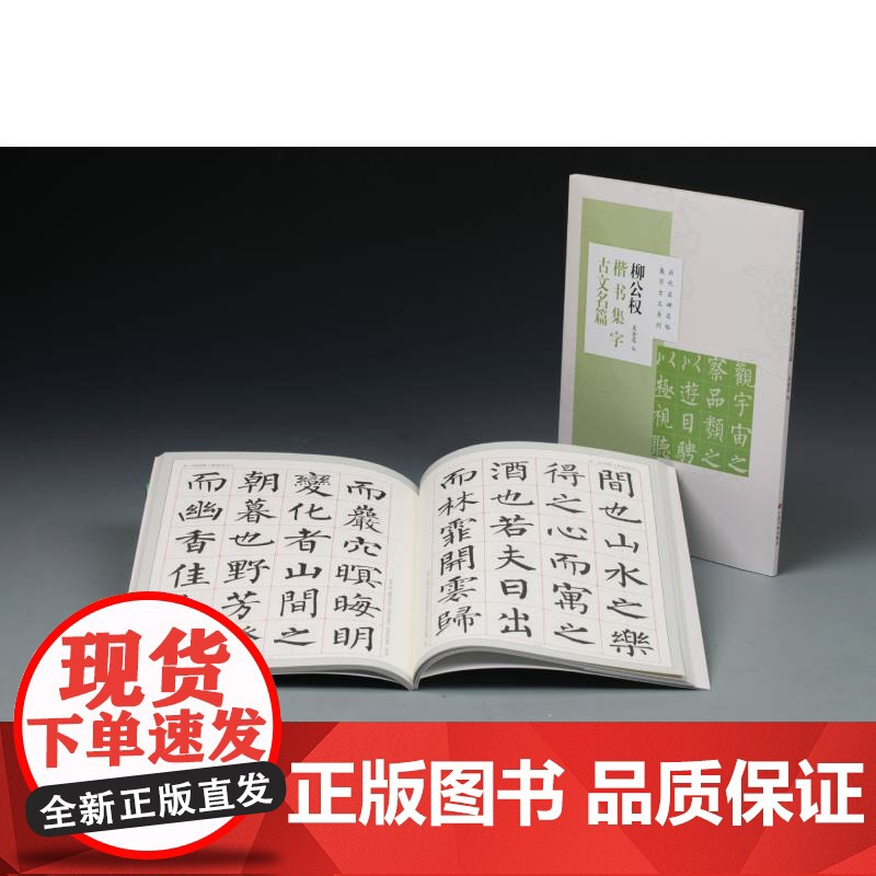 历代名碑名帖集字古文系列柳公权楷书集字古文名篇 吴金花兰亭序桃花源记陋室铭醉翁亭记爱莲说心经墨池记 上海书画出版社高清大图