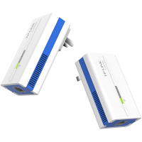 TP-LINK 1000M全千兆口高速有线电力线适配器网络拓展器支持IPTV家用穿墙有线电力猫【PA1000一对套装】