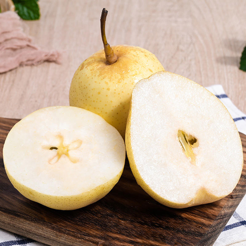[西沛生鲜]河北精品水晶鸭梨 新鲜水果 松脆多汁 净重4.7斤 单果200g+高清大图