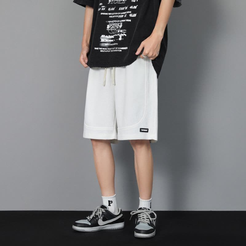 真维斯休闲短裤男士2022夏季新款直筒宽松韩版潮流百搭五分裤子图片