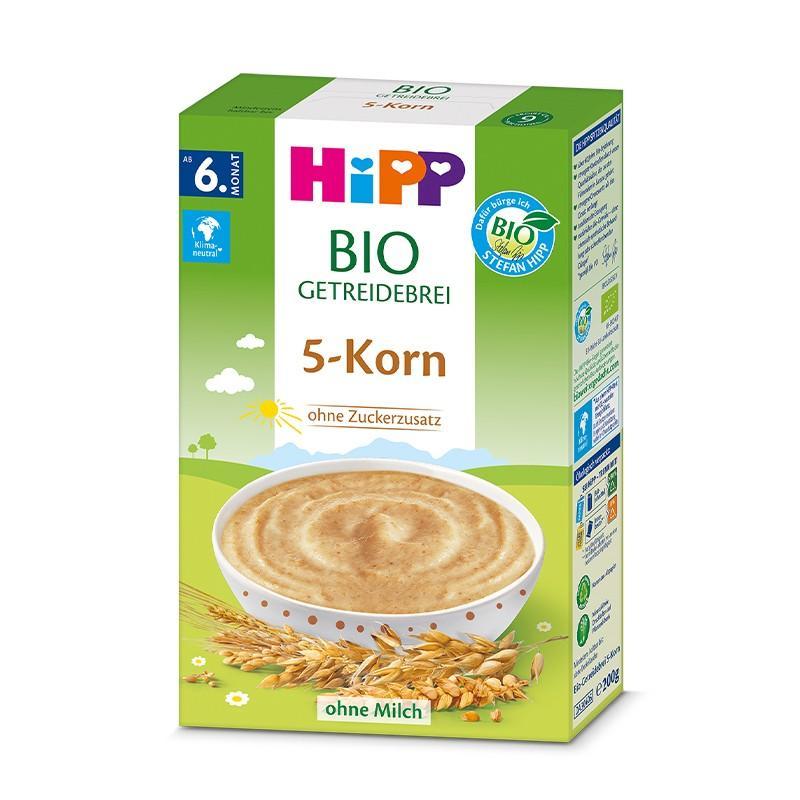 [新效期26年1月]原装进口德国喜宝Hipp婴幼儿五谷米粉/米糊200g 6个月以上 进口婴幼儿辅食富含营养