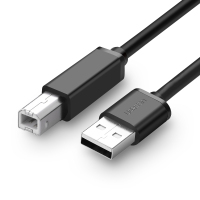 绿联US104 USB2.0 A公对B公打印线 黑色 5米