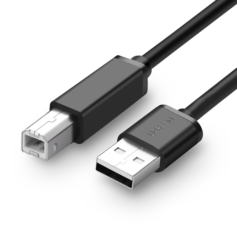 绿联US104 USB2.0 A公对B公打印线 黑色 5米