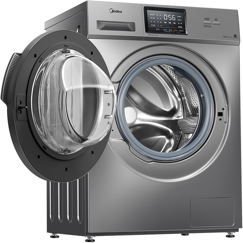 美的midea10kg公斤变频滚筒洗衣机全自动家用大容量巴氏除菌一级能效