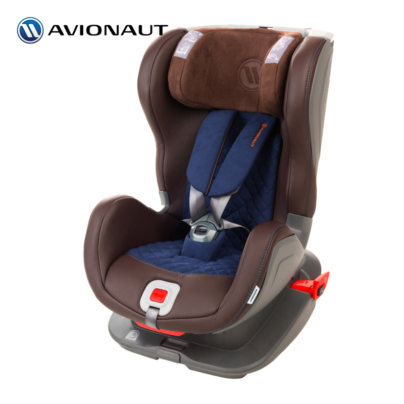 [汽车用品]波兰AVIONAUT爱为诺吉拉德尊荣版346503儿童便携式汽车安全座椅9个月-7岁-蓝棕色