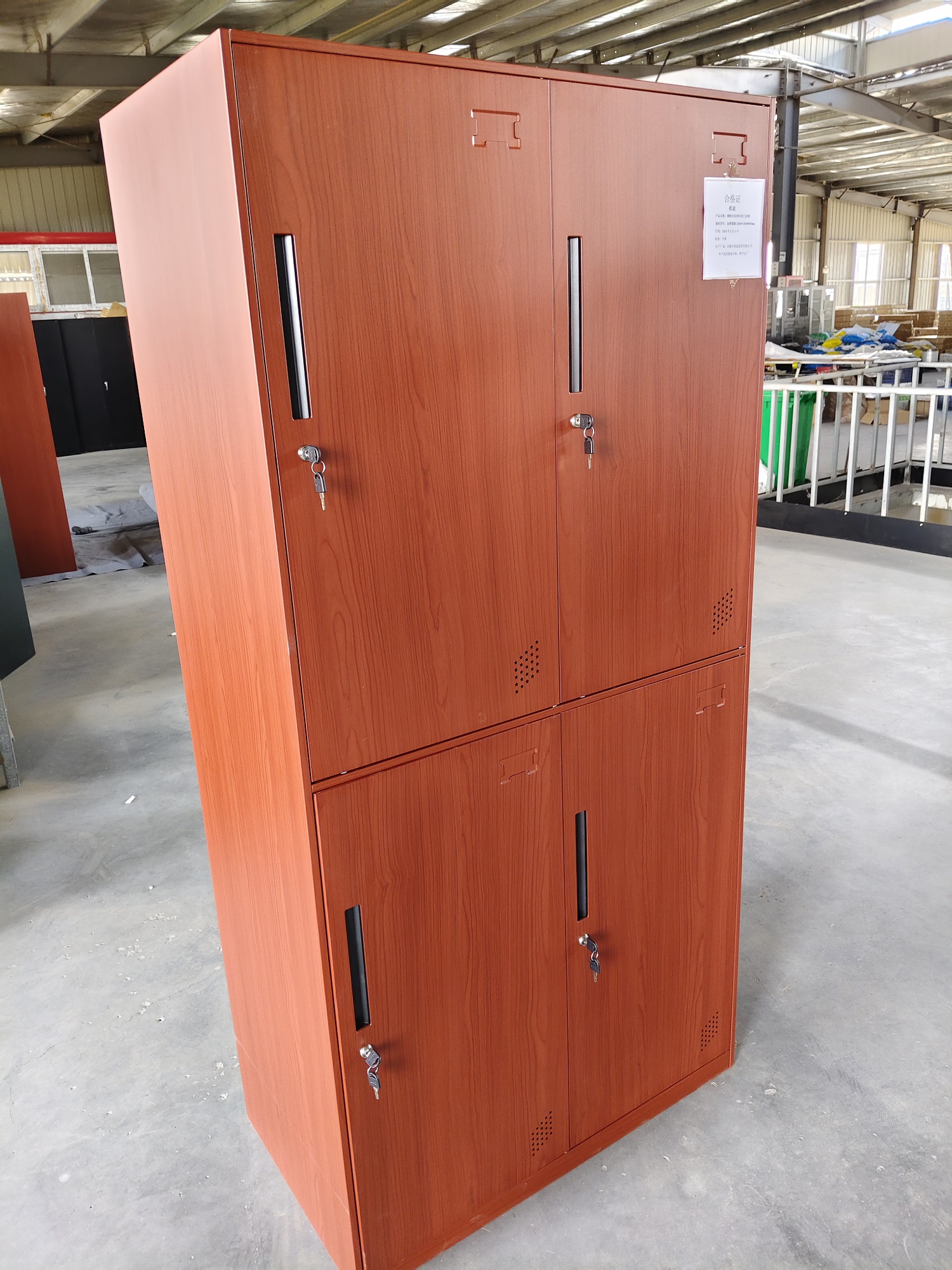 舵途 钢制木纹转印四门衣柜 加厚钢板2000*1000*600mm 个高清大图