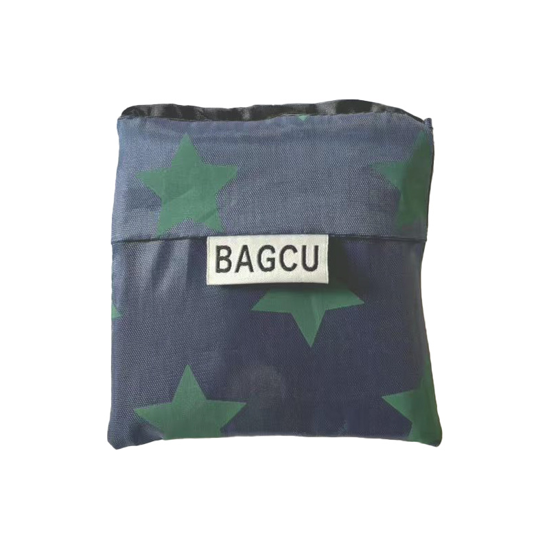 敏胤MYD-0101牛津布折叠手提袋36*52*8cm 印花 深蓝色高清大图