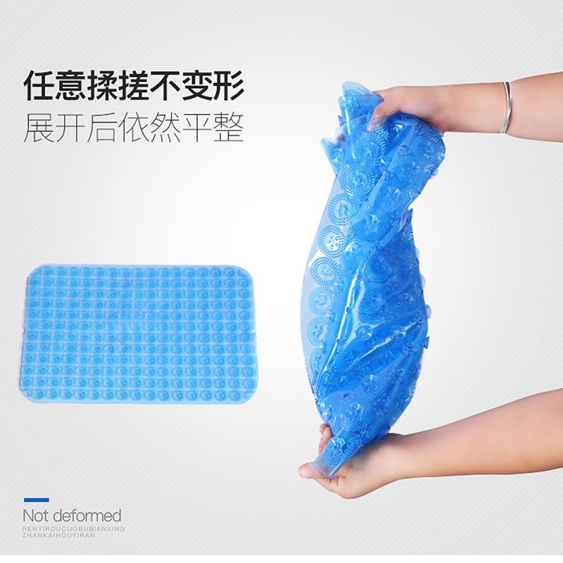 防水浴室防滑垫pvc卫生间地垫家用淋浴房洗澡卫浴厕所脚垫子吸盘 三维工匠高清大图
