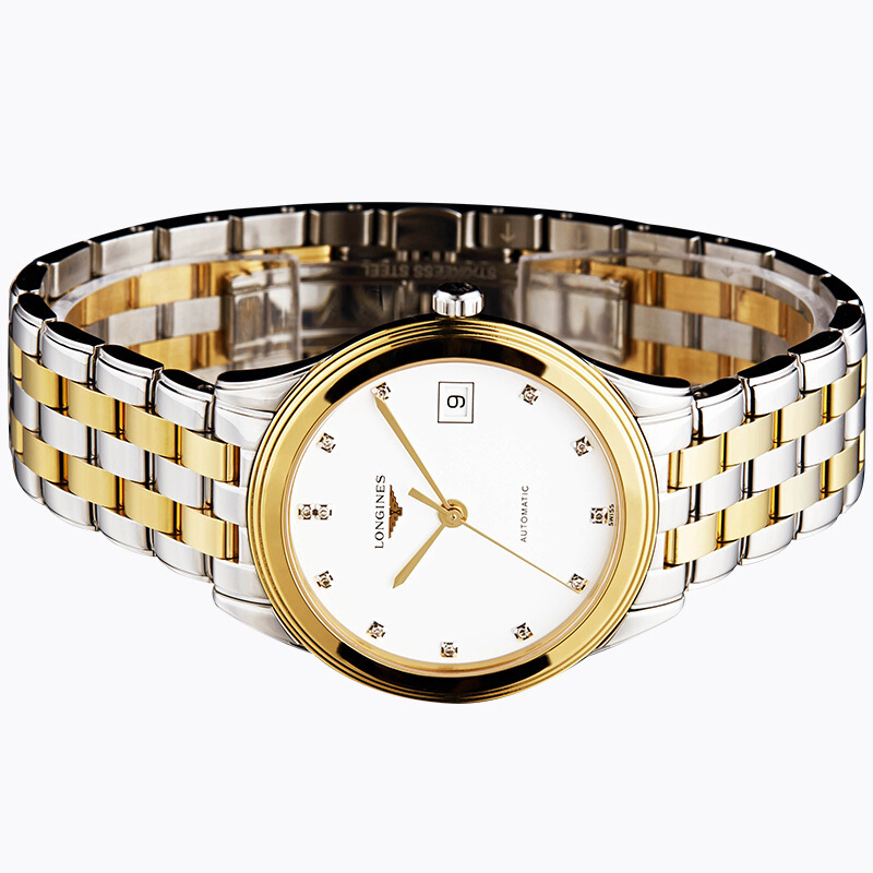 浪琴(Longines)瑞士手表 军旗系列机械表男情侣表男表L4.774.3.27.7