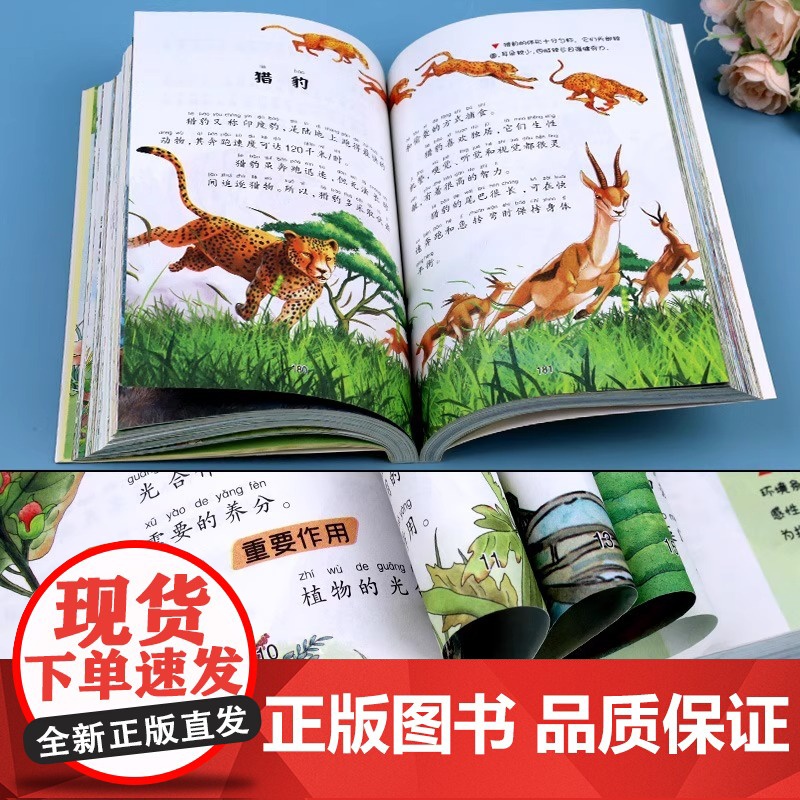 十万个为什么小学版全6册注音版小学生超喜爱的漫画科学中国少年儿童百科全书大百科全套正版一二三年级小学生课外阅读书籍带拼音高清大图