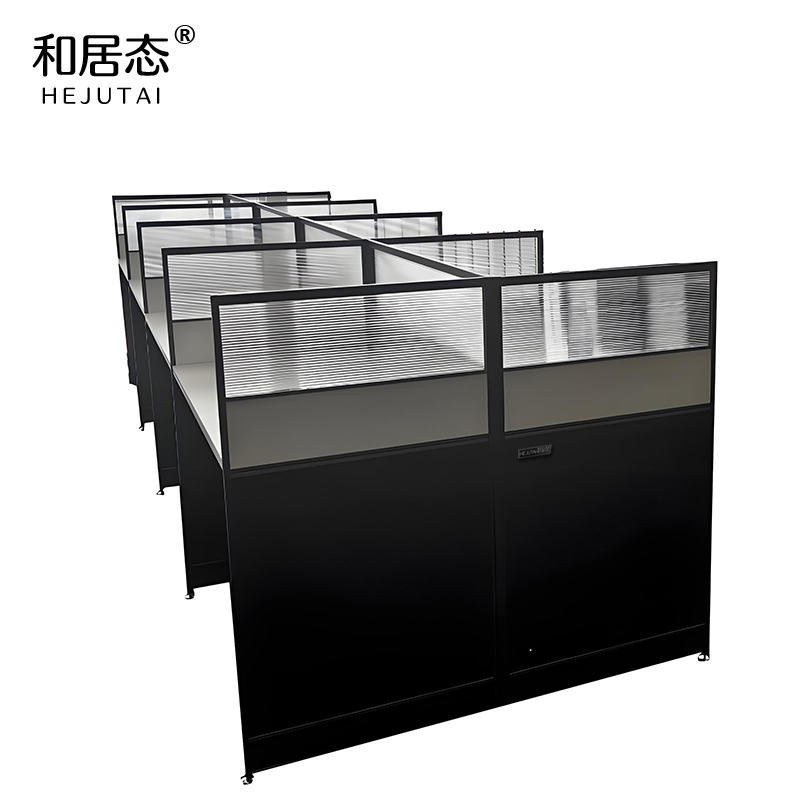 和居态 屏风卡座电脑桌 8人位 套高清大图