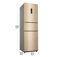 美的（Midea） BCD-258WTPZM(E) 小型三开门变频风冷节能智能家用三门电冰箱