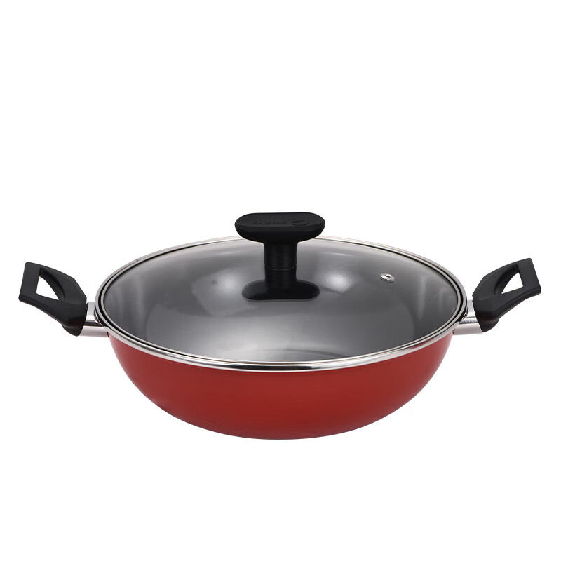 法格(FAGOR) 珐琅炒锅30cm火锅26cm 红典系列套装珐琅锅两件套 FG-HHD02CH高清大图