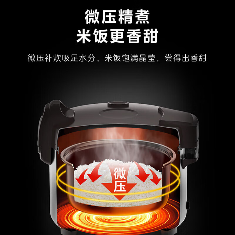 美的 商用电饭锅商用13L大容量饭店食堂用保温微压饭煲 MB-GRC1301高清大图