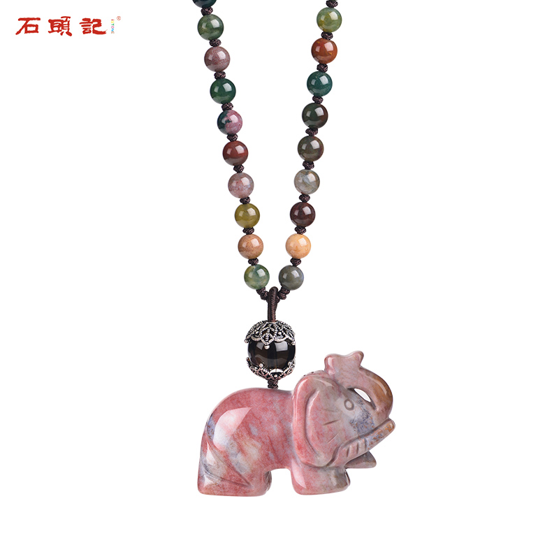 石头记可爱猫咪吊坠红玛瑙项链小猫项坠锁骨链925银短项链女视频