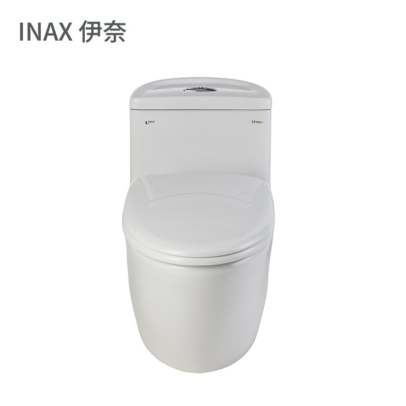 日本-伊奈(INAX)家用一体式虹吸马桶缓冲盖板节水静音用连体式坐便器 虹吸式马桶
