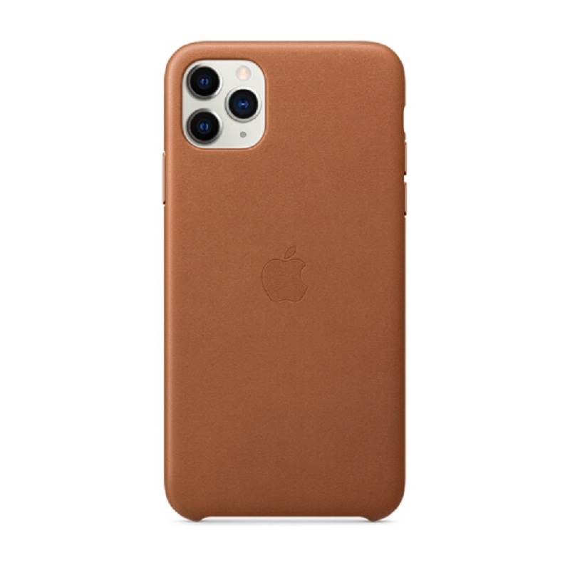 苹果Apple 原装iPhone 11 Pro Max 皮革保护壳 手机壳 鞍褐棕色